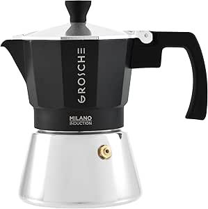 Cafetière expresso moka 3 tasses (150 ml) - Modèle Milano Induction - GROSCHE
