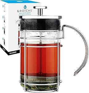 French Press - Cafetière à piston pour thé et café 1000ml - Modèle Madrid - GROSCHE