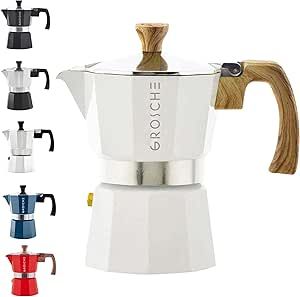 Cafetière italienne blanche - Modèle Milano - 3 tasses (150 ml) - Grosche