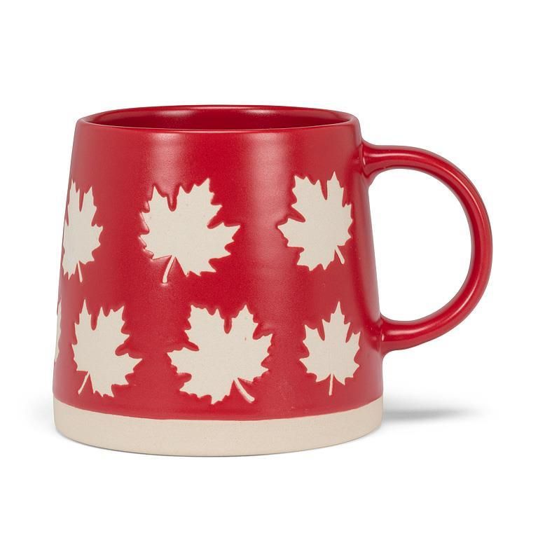 Tasse rouge wide base avec feuilles d&#39;érable canada 14oz - Abbott