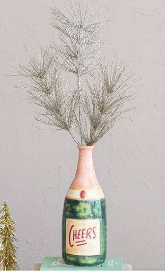 Bouteille vase Cheers champagne - Creative Co-op