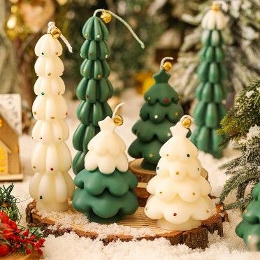 Chandelles sapins long ou court parfumé Noel 2323