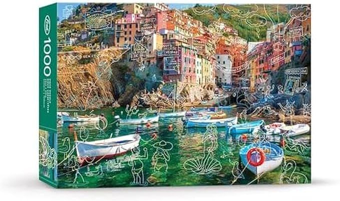 Casse-tête 1000pc Doodle Cinque-terre - Fred (Doodle series)