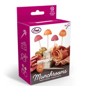 Pique-fruits champignons (paquet de 12) - Fred