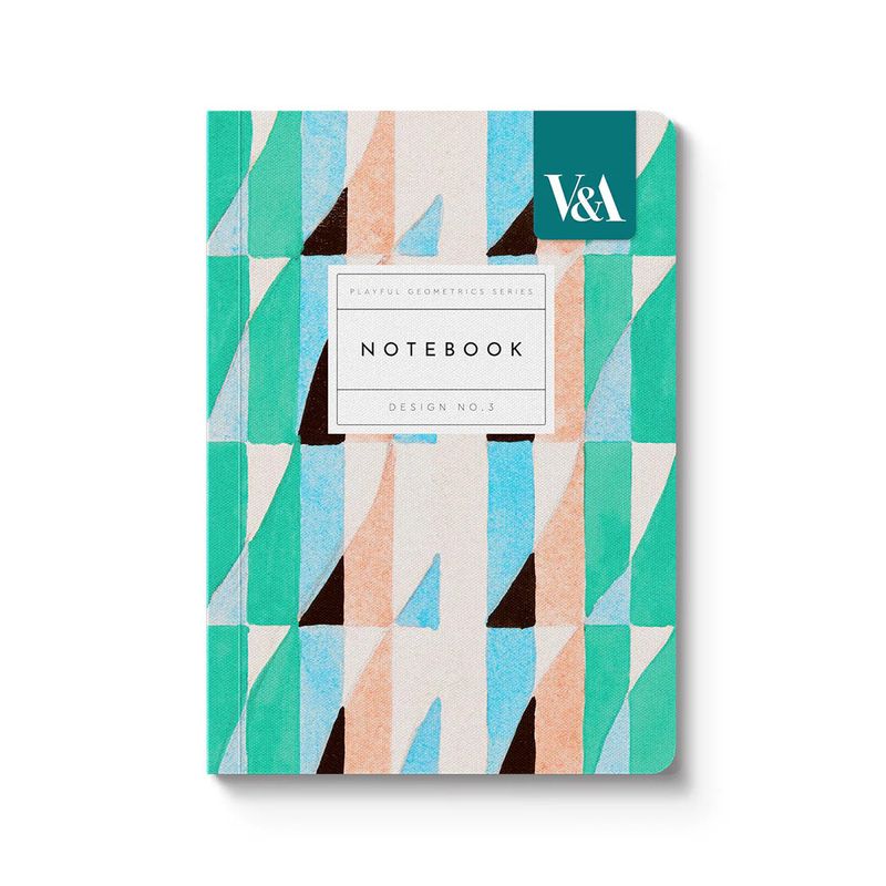 Carnet Playful Geometrics - Design #3 : Prismes turquoises - Ohh Deer