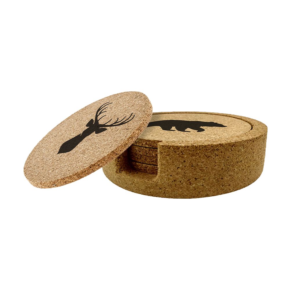 Sous-verre en liège set - Imprimé Muskoka - Cuisivin