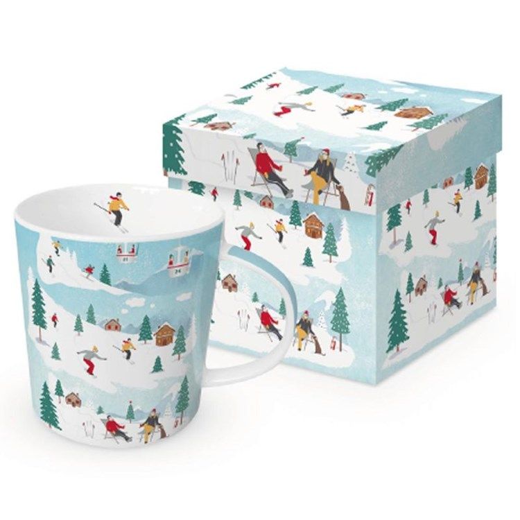 Tasse avec boîte - Skieurs - PaperProducts Design