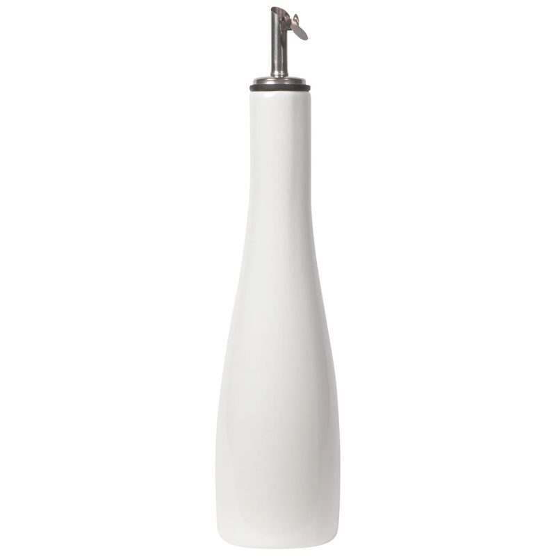 Bouteille pour huile, 450ml,, porcelaine blanche - Danesco