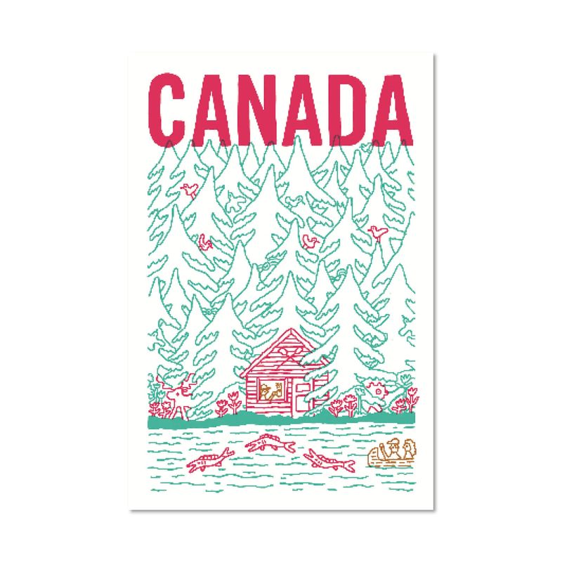 Carte postale - Cabane au Canada - Benoit Tardif - Paperole