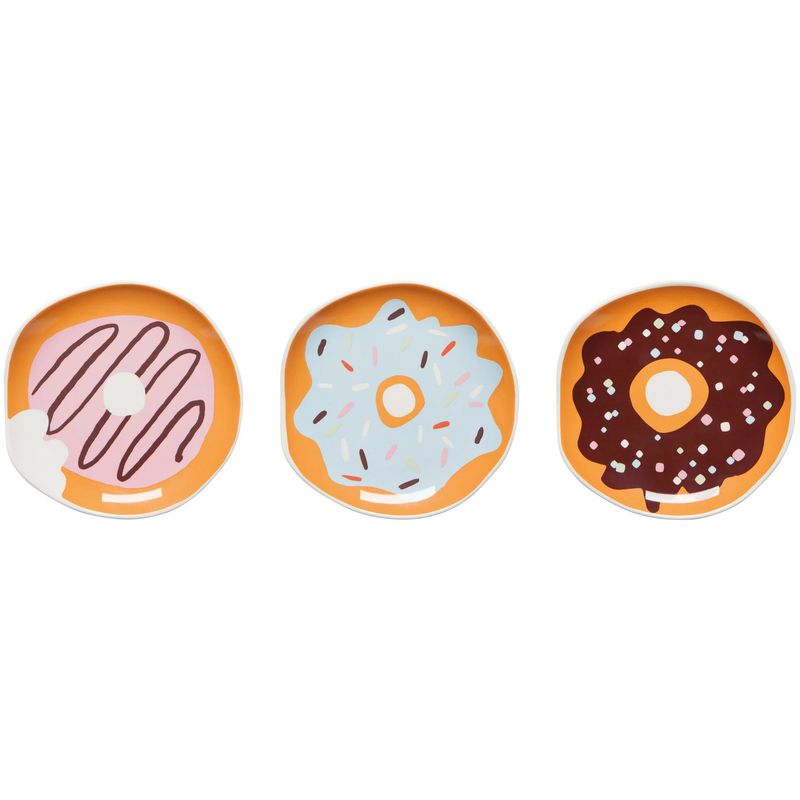 Ensemble assiettes rondes forme de beigne / donut 5'' - Jubilee