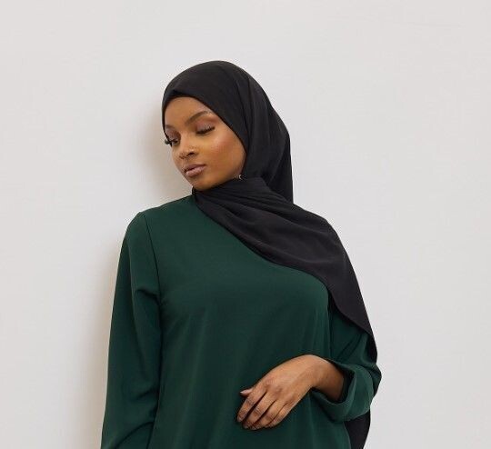 Zwarte hoofdoek Hijaab
