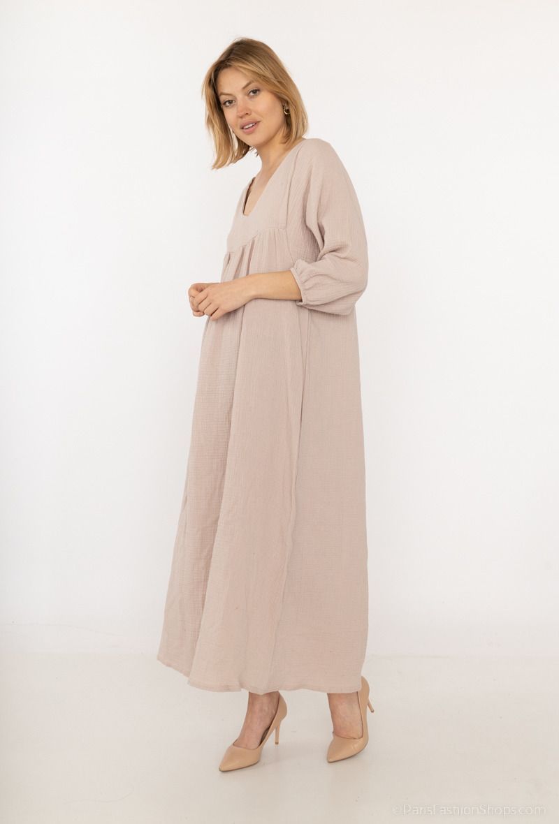 Katoenen maxi jurk