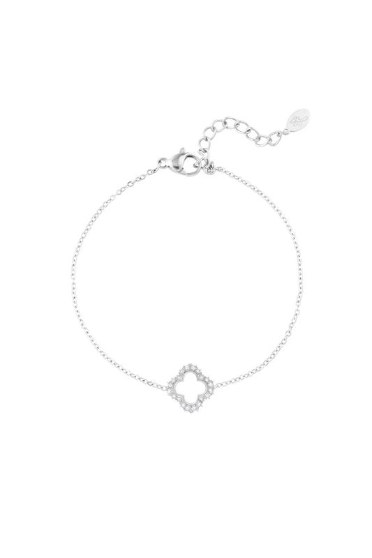 Lucky diamond armband - zilver
