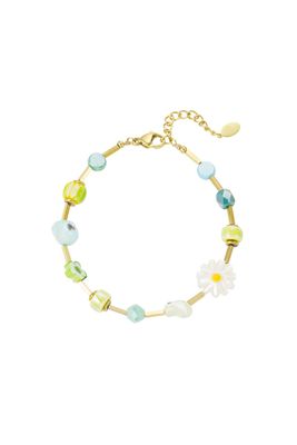 Kleurrijke armband green oase - groen goud Kleurrijke armband green oase - groen goud