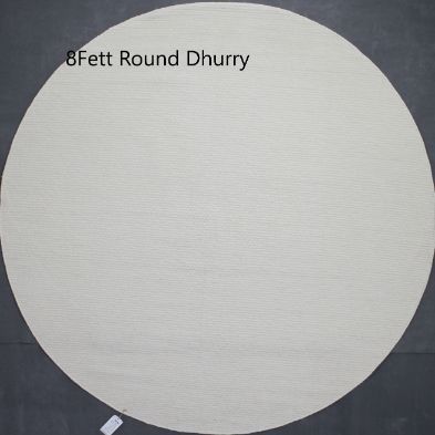 8 Feet Round Dhurry