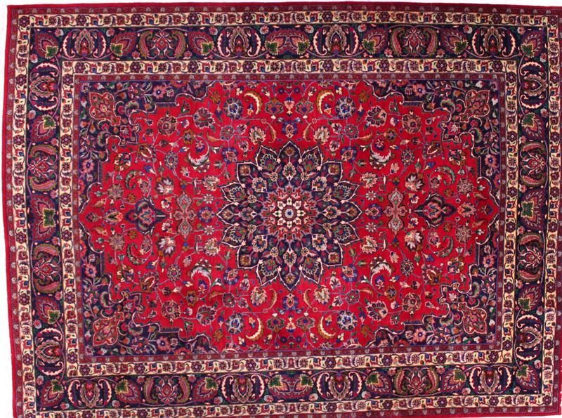 Iran Mushad Wool Red Blue