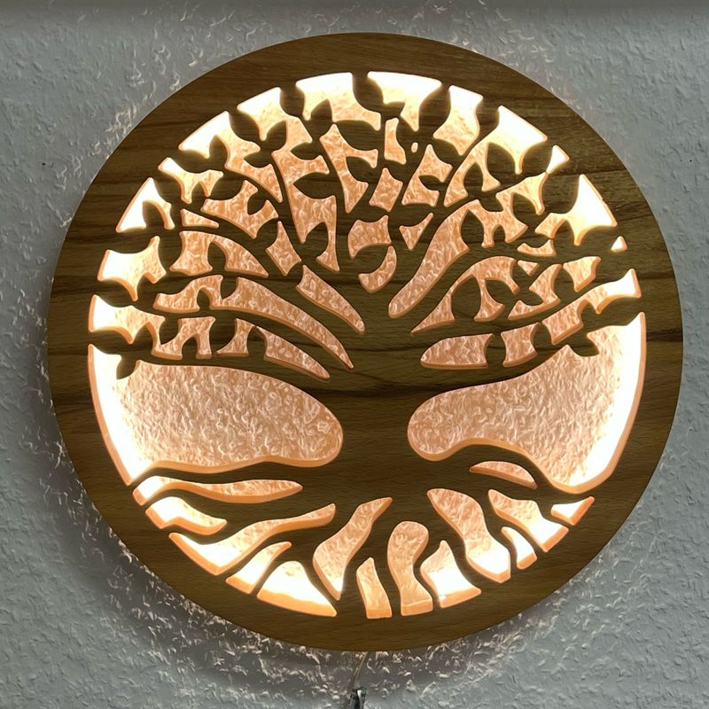 BAUM DES LEBENS rund - Wanddekoration