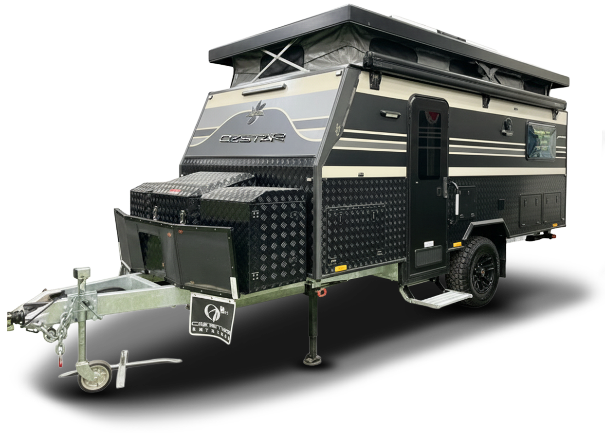 OZ STAR 15FT FAMILY POP TOP CARAVAN