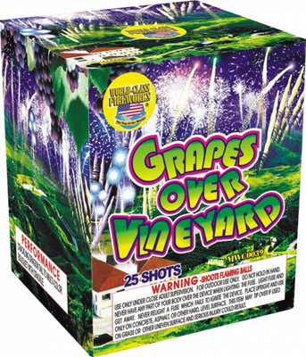 Grapes Over Vineyard