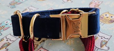 Velvet collar collection Royal blue