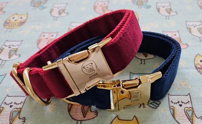 Velvet collar collection Ruby