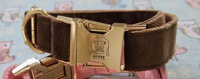 Velvet collar collection Mocha