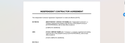 Independent Contractor Agreement_Template