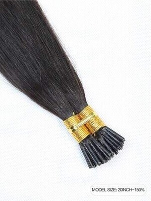 Natural Black - I-tip (50pcs)