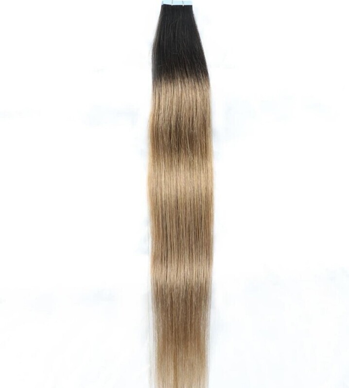 Black to Brown ombre tapes 20 pcs