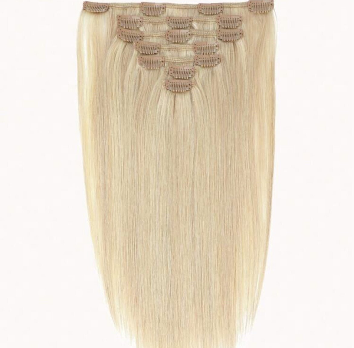 Blonde clip ins 7 pcs