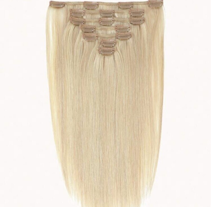 Blonde clip ins 7 pcs