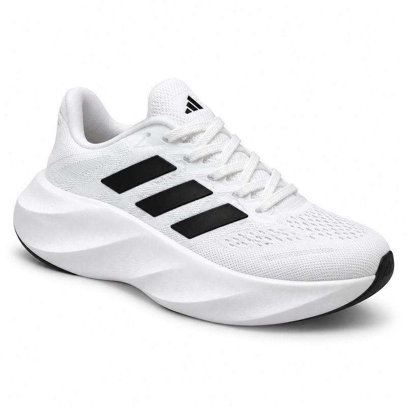 adidas Max-Cushion Running Shoes – Cloud White / Black – image 1