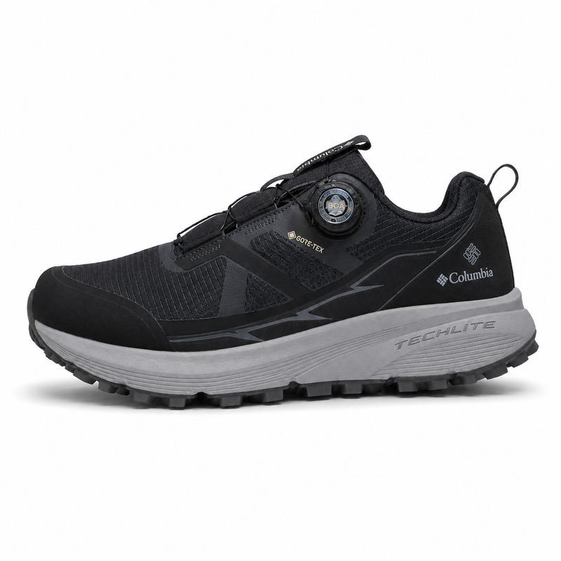 Columbia Techlite Gore-Tex Quick-Dial Outdoor Shoes – Black / Charcoal – image 1