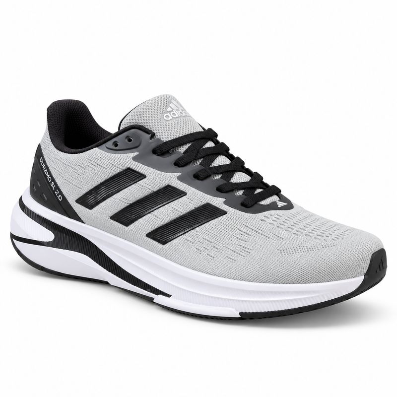 adidas Supernova Stride 2.0 Running Shoes – Light Grey / Black / White – image 1