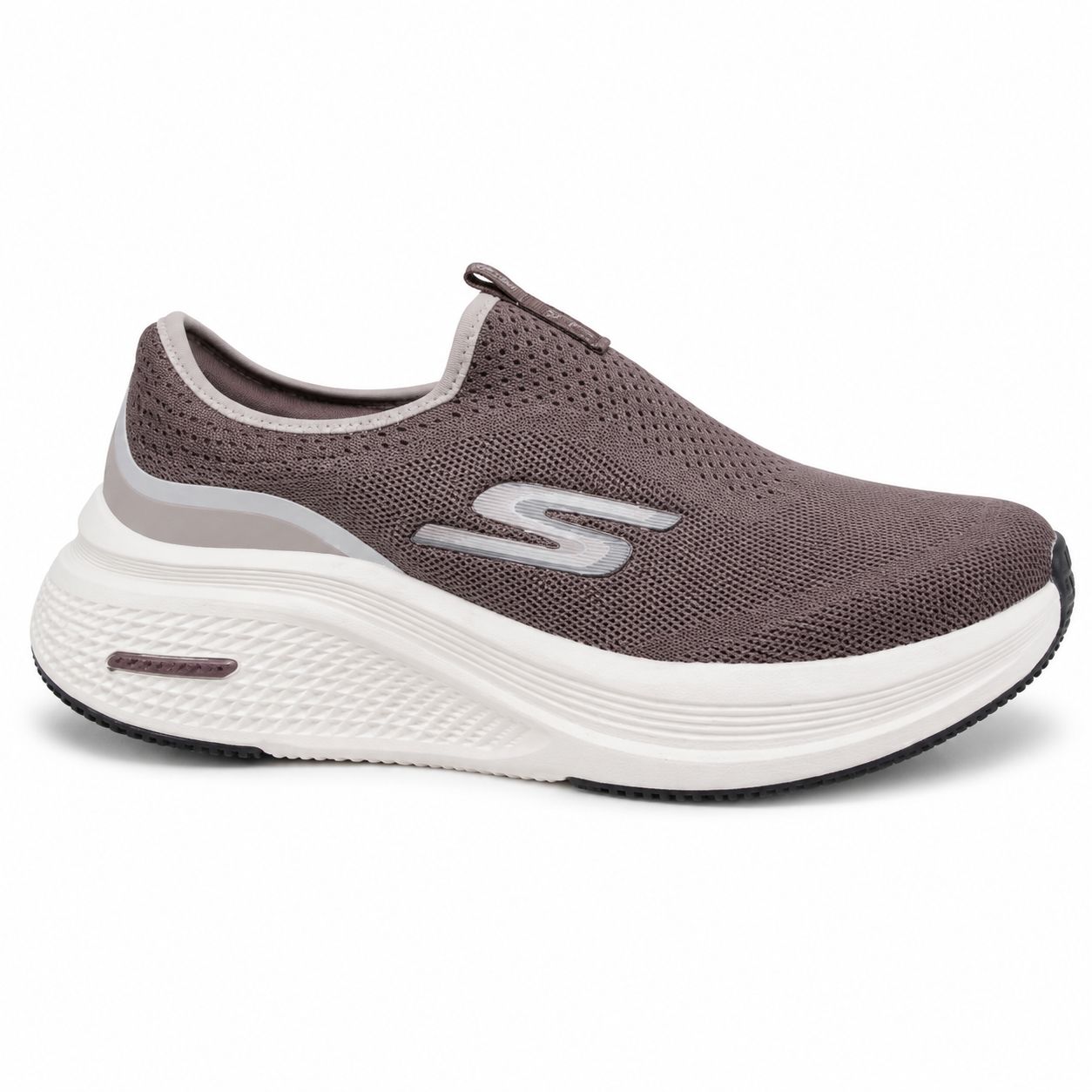 Skechers Knit Slip-On Walking Shoe – Mauve / Cream — image 1