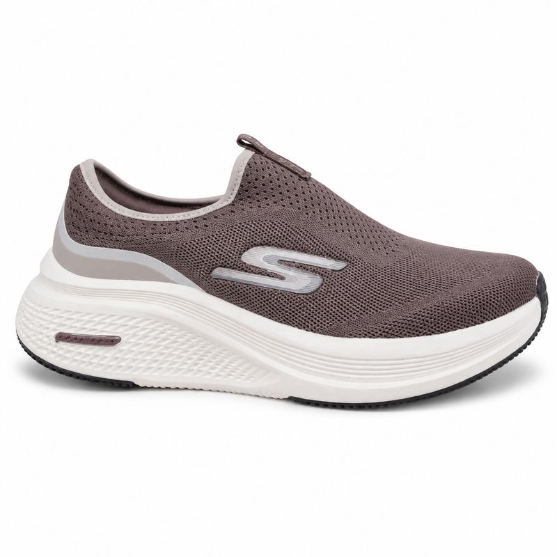 Skechers Knit Slip-On Walking Shoe – Mauve / Cream — image 1