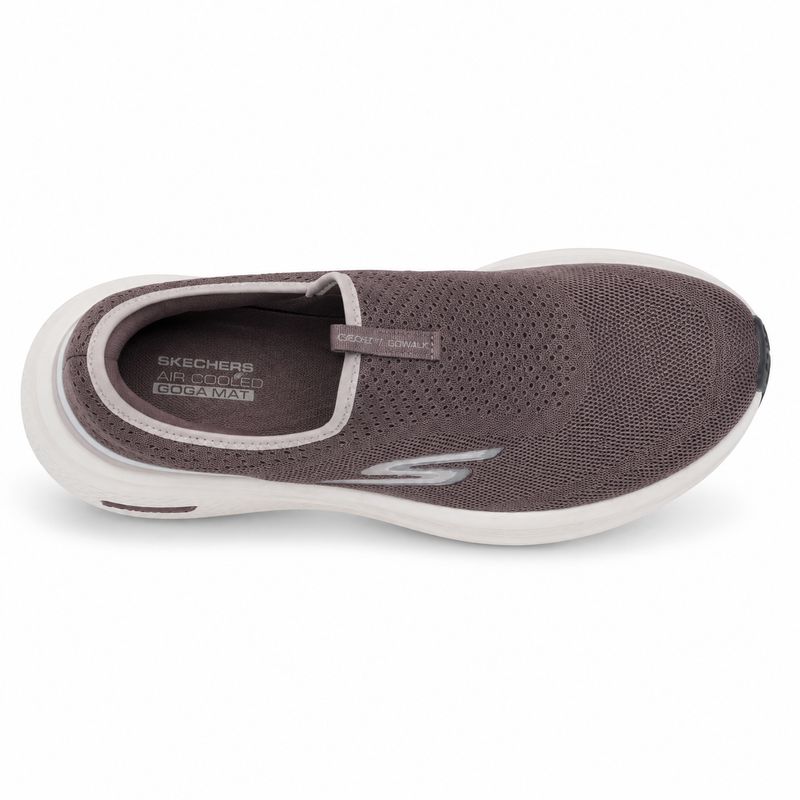 Skechers Knit Slip-On Walking Shoe – Mauve / Cream — image 2