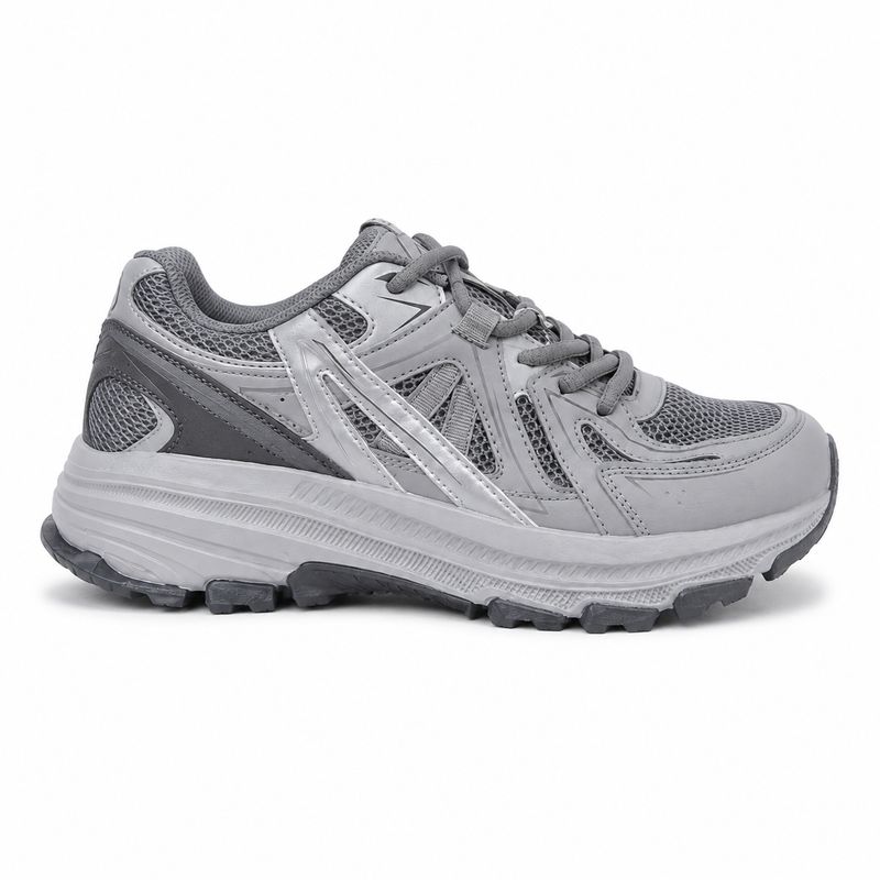 Skechers Grey &amp; Silver Chunky Mesh Athletic Sneakers — image 1