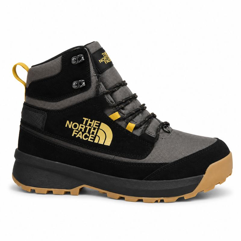 The North Face Mid-Top Hiking Boots – Black / Grey with Gum Sole – image 1