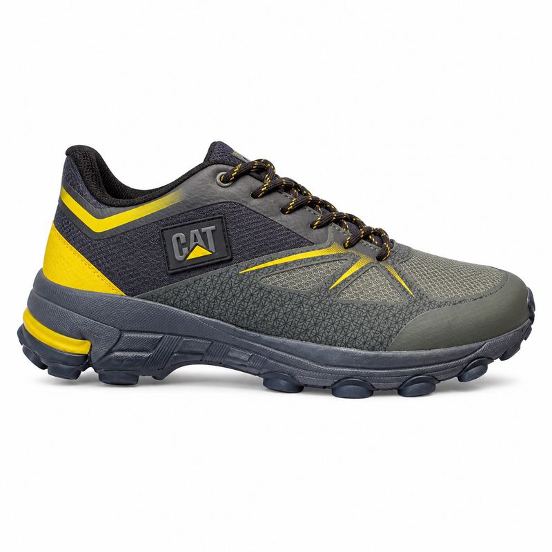CAT Technical Athletic Sneaker – Grey / Yellow — image 1