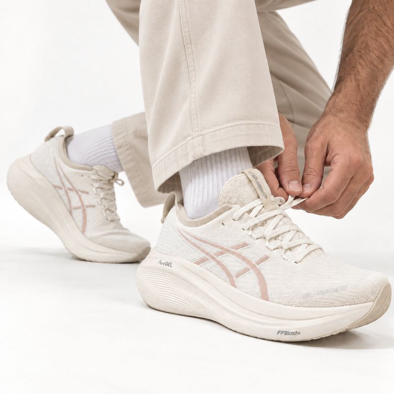 ASICS GEL-NIMBUS 27 – White/Fawn