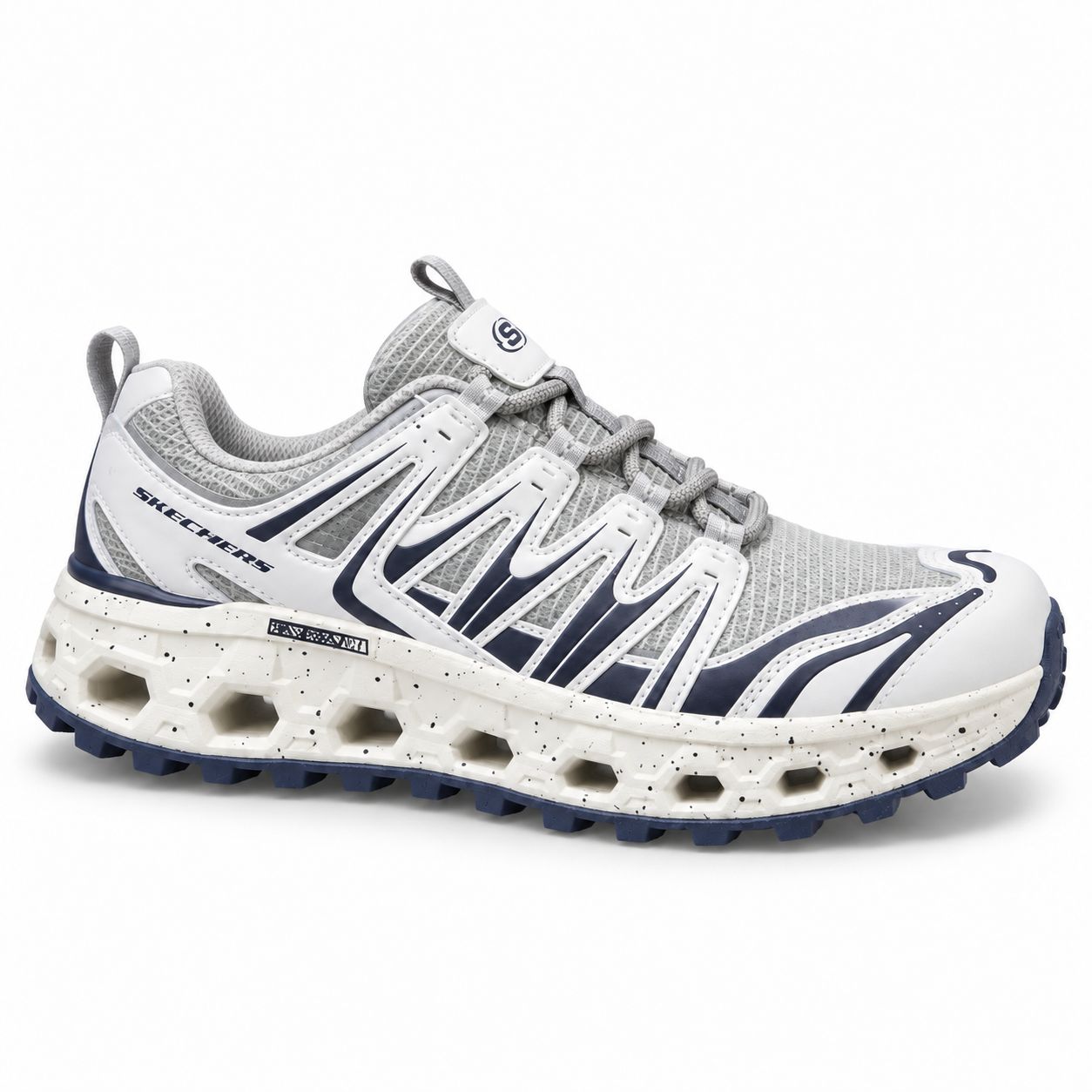 Skechers Glide-Step – Light Grey/Navy — product view 2