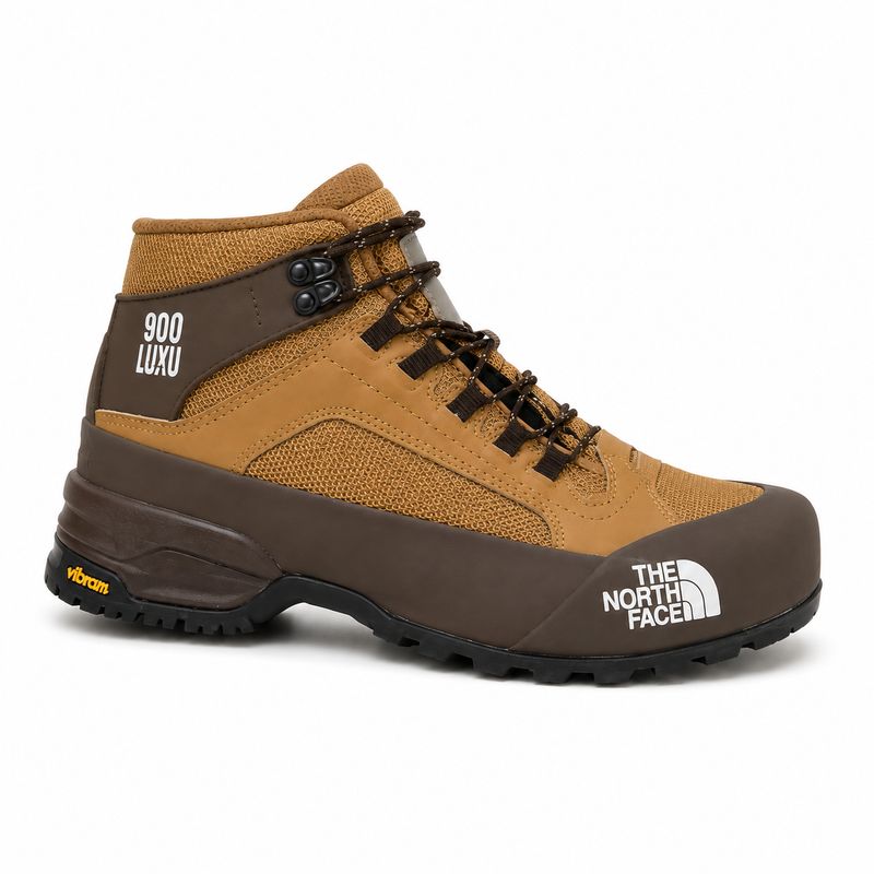 The North Face Men’s High-Top Hiking Boots – Tan / Brown with Vibram Outsole – image 2
