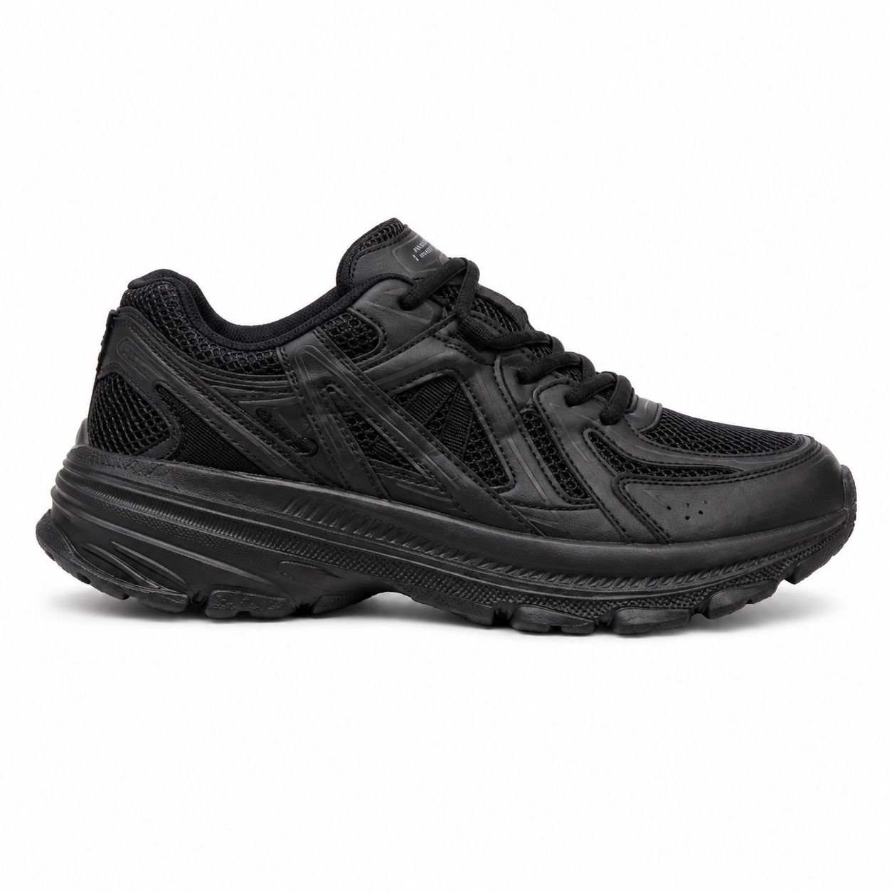 Skechers Men's Chunky Mesh Running Sneakers – Triple Black — image 1