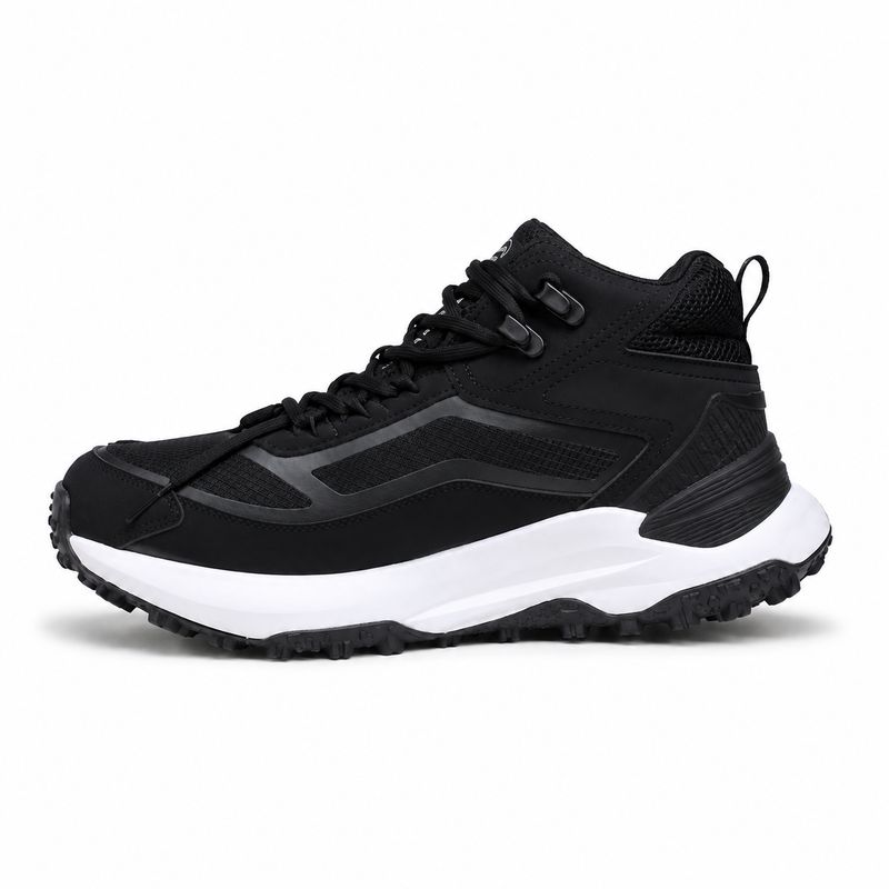 Timberland Men’s Black Mid-Top Hiking Sneakers – Black / White – image 2