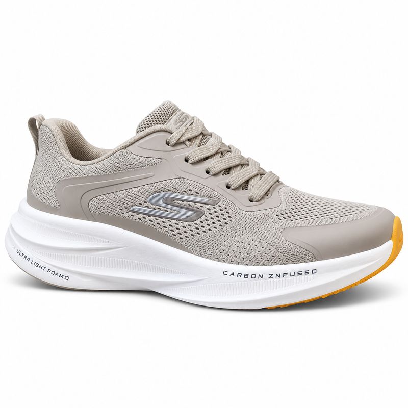 Skechers Carbon-Infused Performance Running Shoes – Beige / White – image 1