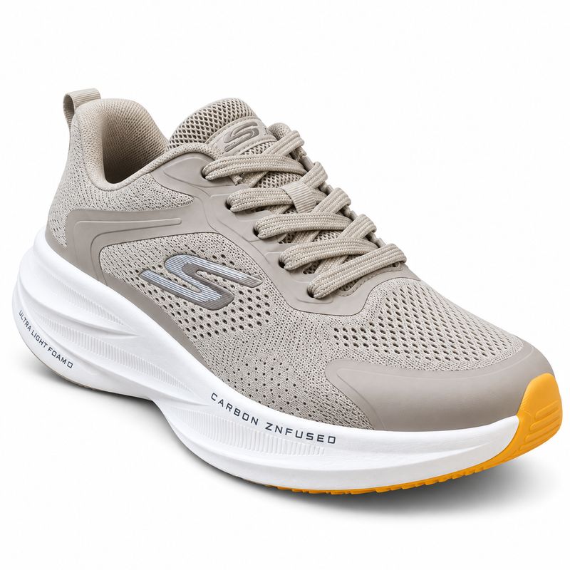 Skechers Carbon-Infused Performance Running Shoes – Beige / White – image 2