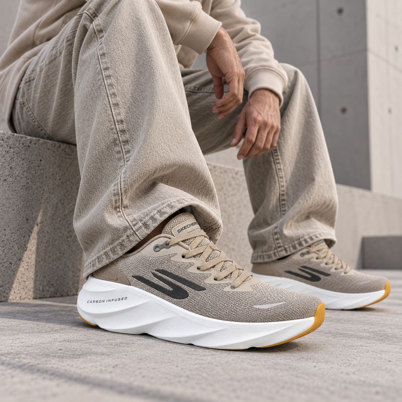 Skechers Aero Burst – Taupe/White