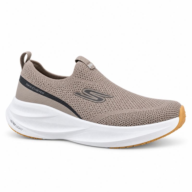 Skechers Performance Max Cushioning Hyper Burst Slip-On Sneakers – Grey / White / Gum – image 2