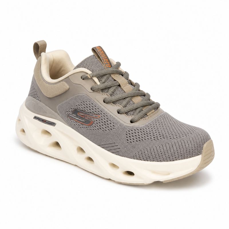 Skechers Pod-Sole Runner – Taupe / White — image 1